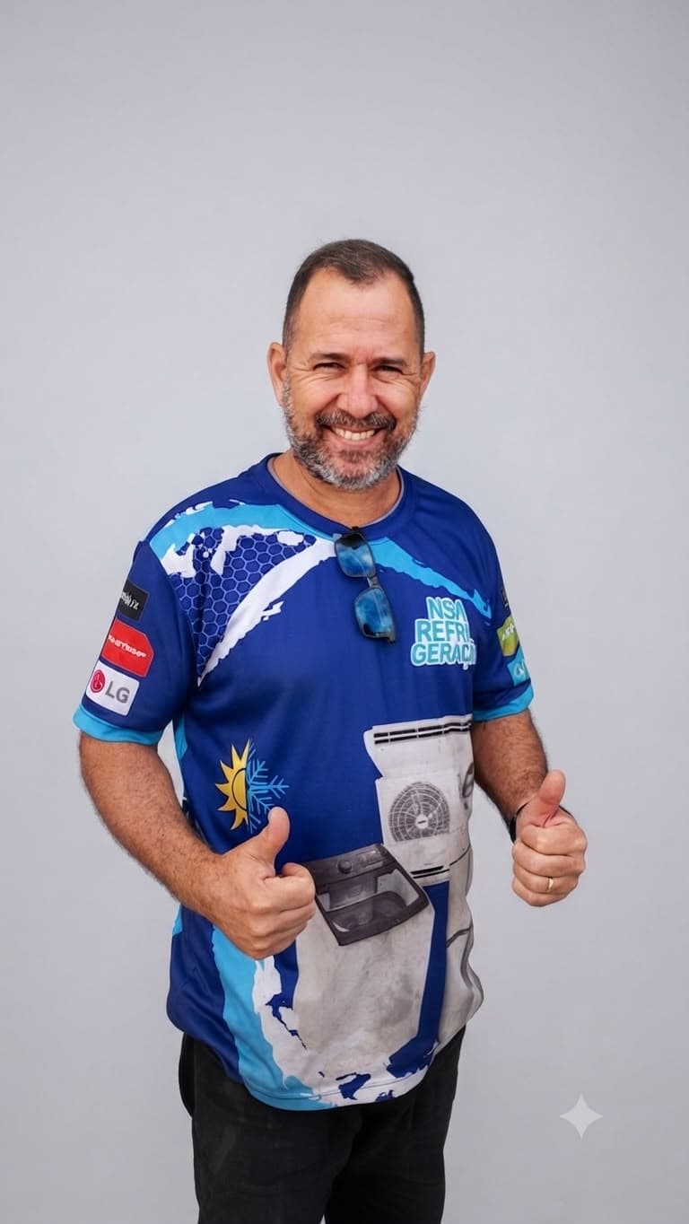 Ricardo, fundador da NSA Refrigeração — São Gonçalo RJ